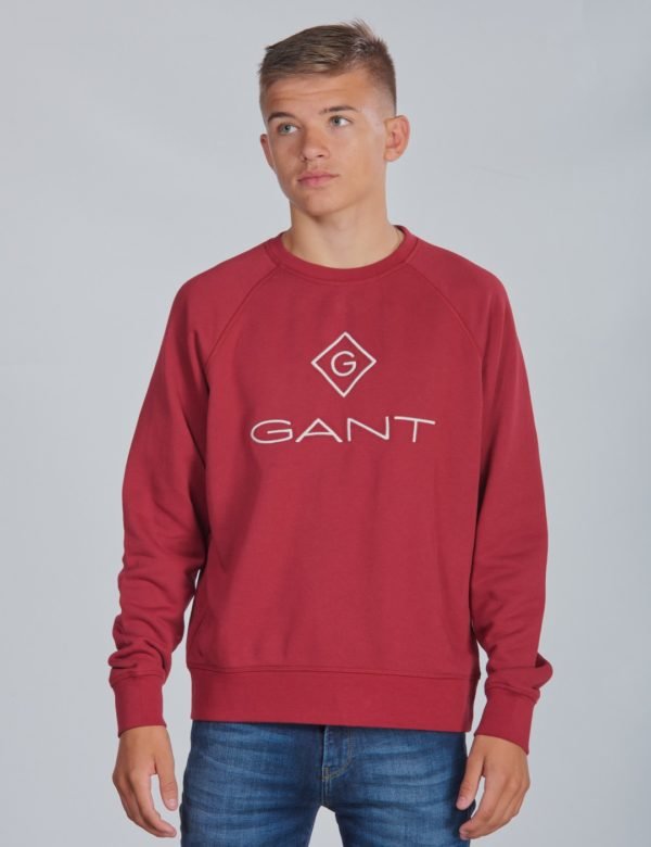 Gant Lock Up Crewneck Neule Punainen