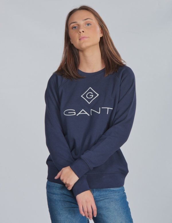 Gant Lock Up Crewneck Neule Sininen