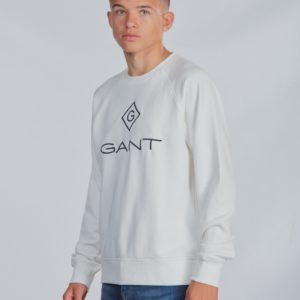 Gant Lock Up Crewneck Neule Valkoinen