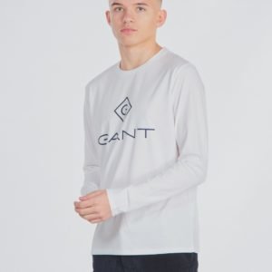 Gant Lock Up Long Sleeve Paita Valkoinen