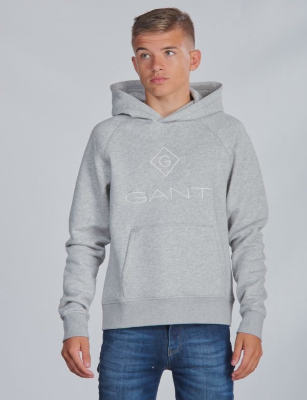 Gant Lock Up Sweat Hoodie Huppari Harmaa