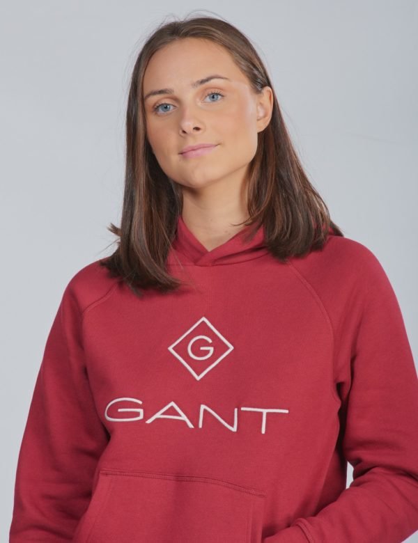 Gant Lock Up Sweat Hoodie Huppari Punainen