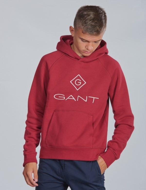 Gant Lock Up Sweat Hoodie Huppari Punainen