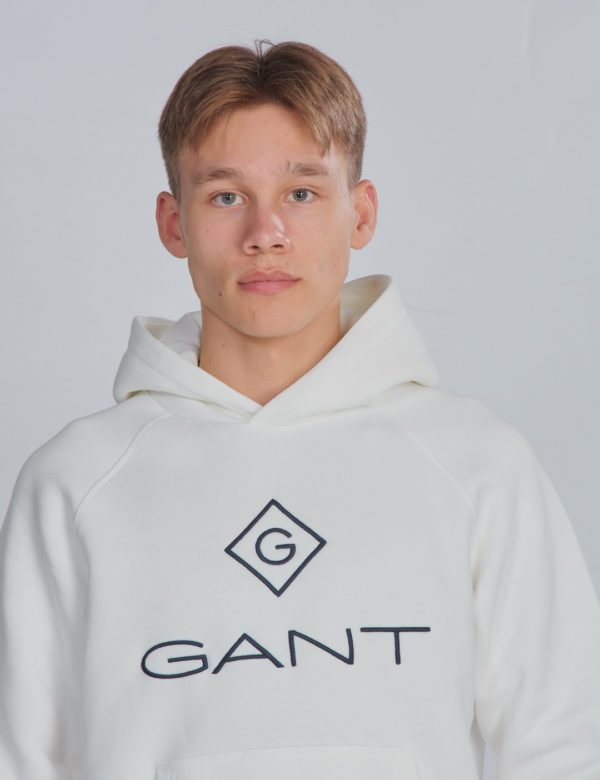 Gant Lock Up Sweat Hoodie Huppari Valkoinen