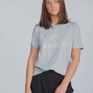 Gant Lock Up T Shirt T-Paita Harmaa