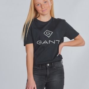 Gant Lock Up T Shirt T-Paita Musta