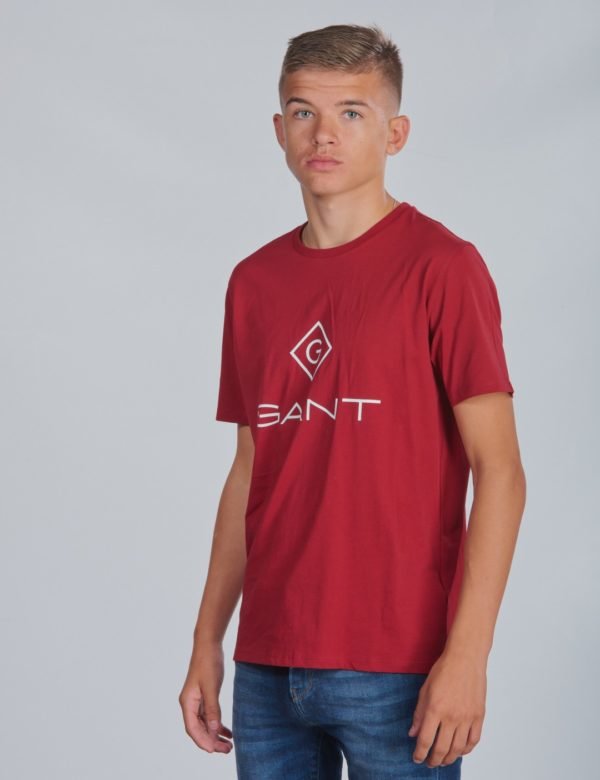 Gant Lock Up T Shirt T-Paita Punainen