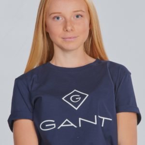 Gant Lock Up T Shirt T-Paita Sininen