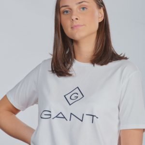 Gant Lock Up T Shirt T-Paita Valkoinen