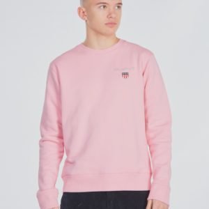 Gant Medium Shield Sweat C Neck Neule Vaaleanpunainen