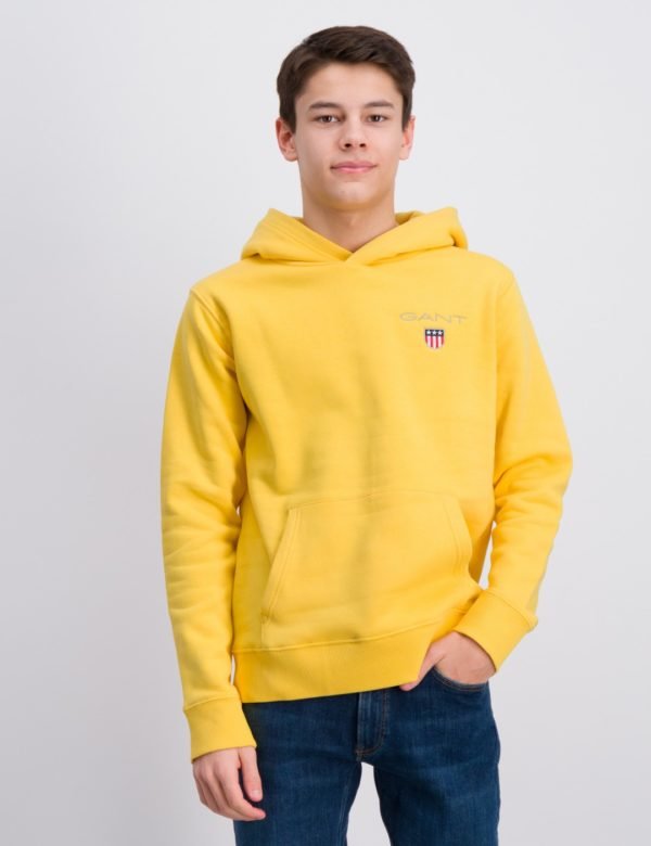 Gant Medium Shield Sweat Hoodie Huppari Keltainen