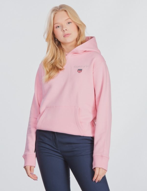 Gant Medium Shield Sweat Hoodie Huppari Vaaleanpunainen