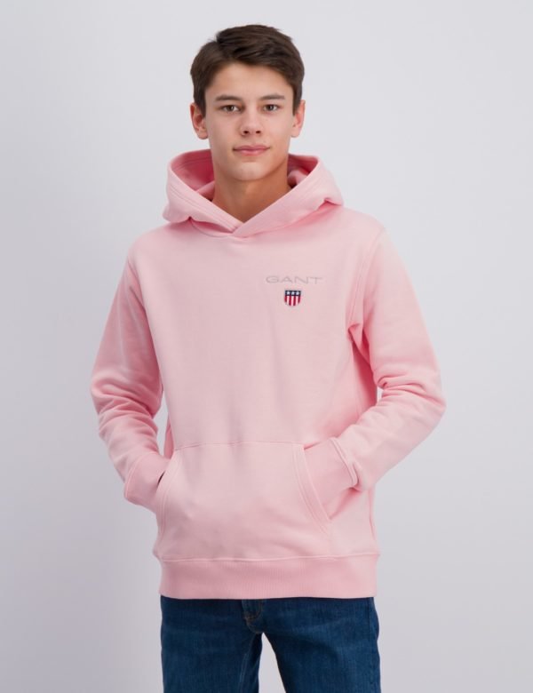 Gant Medium Shield Sweat Hoodie Huppari Vaaleanpunainen