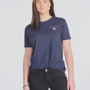 Gant Medium Shield T Shirt T-Paita Sininen