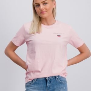 Gant Medium Shield T Shirt T-Paita Vaaleanpunainen