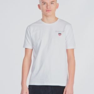 Gant Medium Shield T Shirt T-Paita Valkoinen