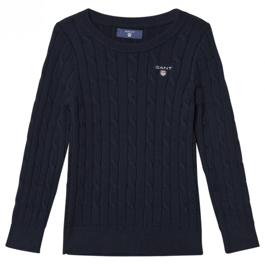 Gant Navy Cotton Cable Jumper Paita