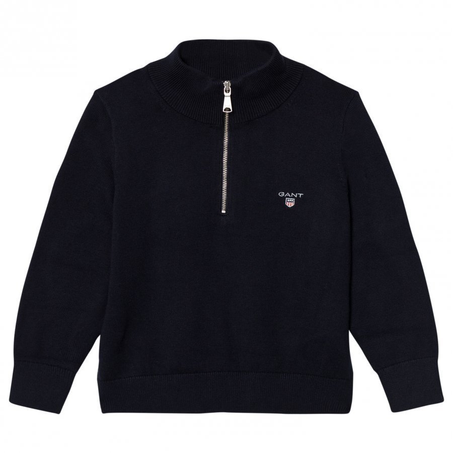 Gant Navy Half Zip Knit Jumper Paita