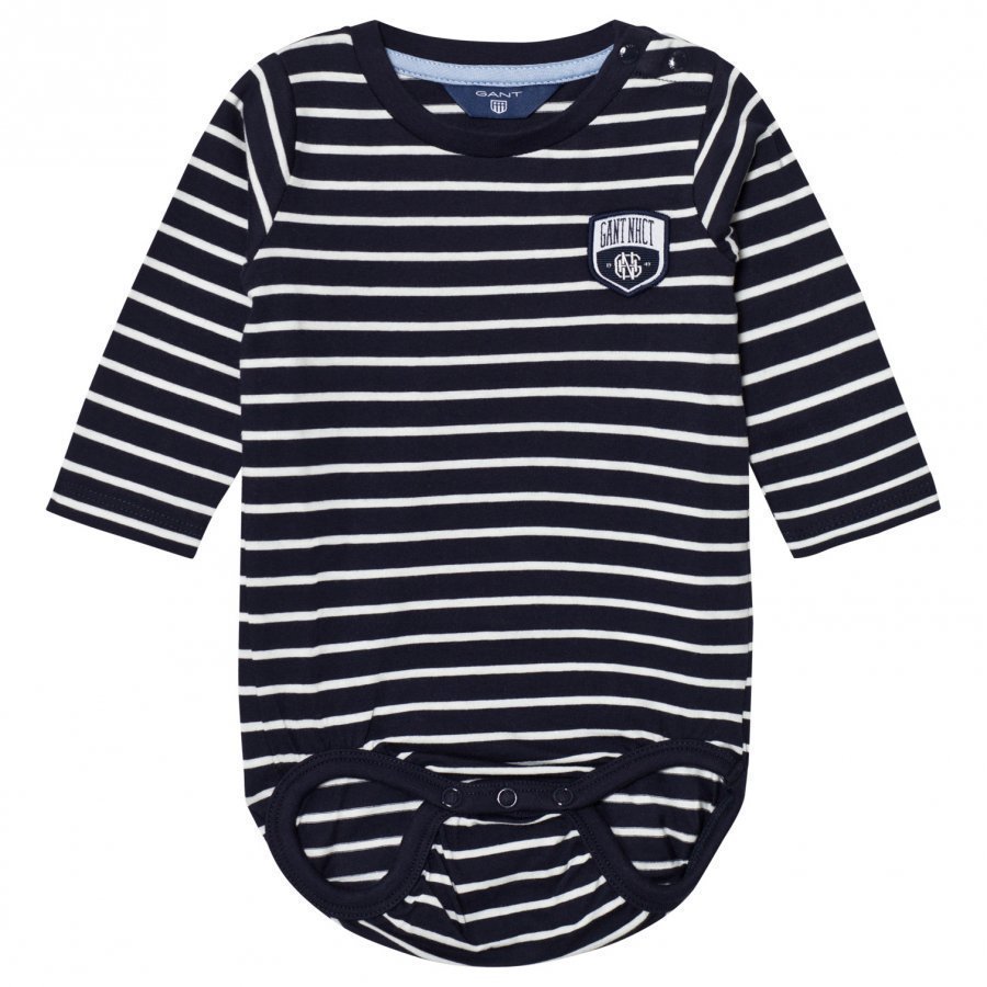 Gant Navy Stripe Logo Baby Body