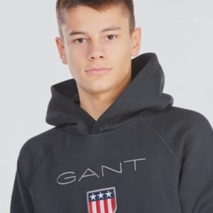 Gant Shield Logo Hoodie Huppari Musta