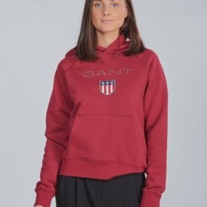 Gant Shield Logo Hoodie Huppari Punainen