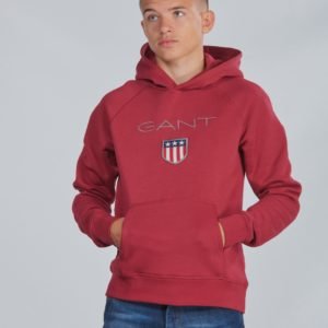 Gant Shield Logo Hoodie Huppari Punainen