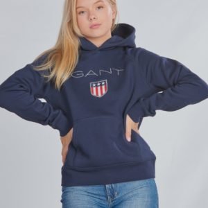 Gant Shield Logo Hoodie Huppari Sininen