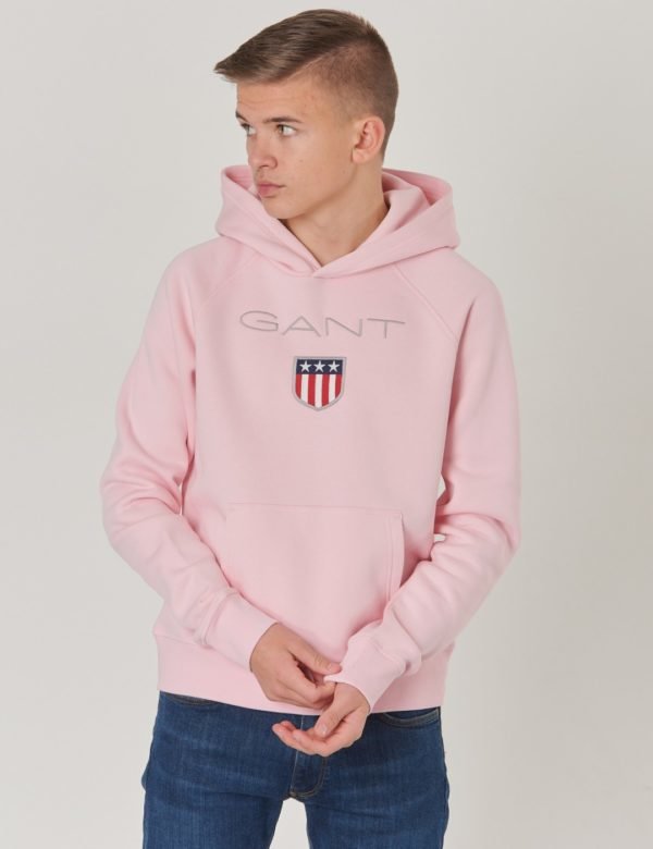 Gant Shield Logo Hoodie Huppari Vaaleanpunainen