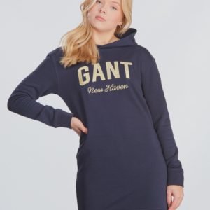 Gant Shiny Gant Hoodie Dress Mekko Sininen
