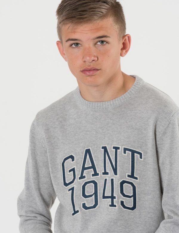 Gant Tb. Gant 1949 Crew Sweater Neule Harmaa