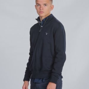 Gant Tb. Lt Wt Cotton Half Zip Neule Sininen