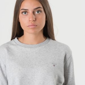 Gant Tb. The Original C Neck Sweat Neule Harmaa