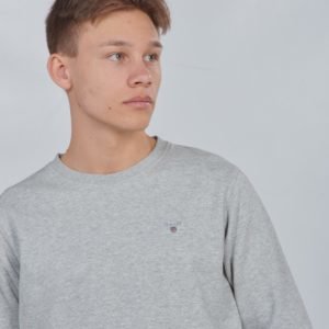 Gant Tb. The Original C Neck Sweat Neule Harmaa