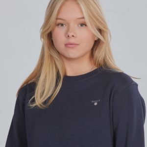 Gant Tb. The Original C Neck Sweat Neule Sininen