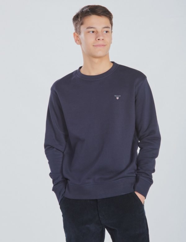 Gant Tb. The Original C Neck Sweat Neule Sininen