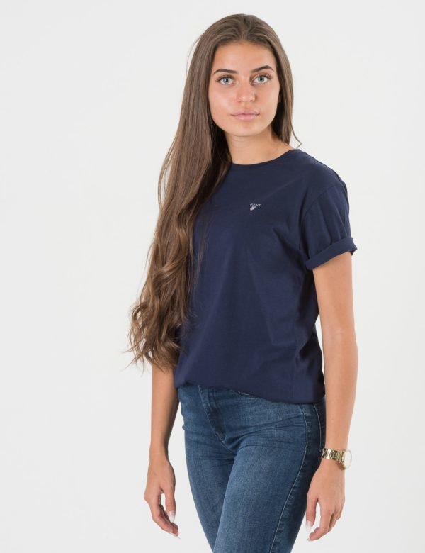 Gant Tb. The Original Ss T Shirt T-Paita Sininen