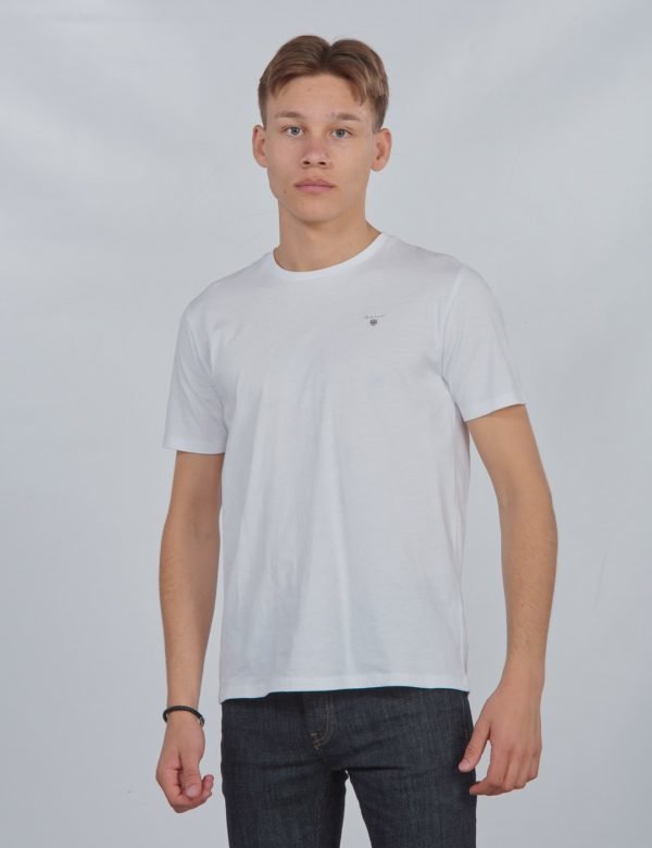 Gant Tb. The Original Ss T Shirt T-Paita Valkoinen