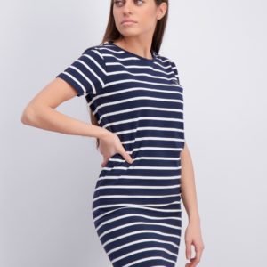 Gant Tg Breton Striped Jersey Dress Mekko Sininen