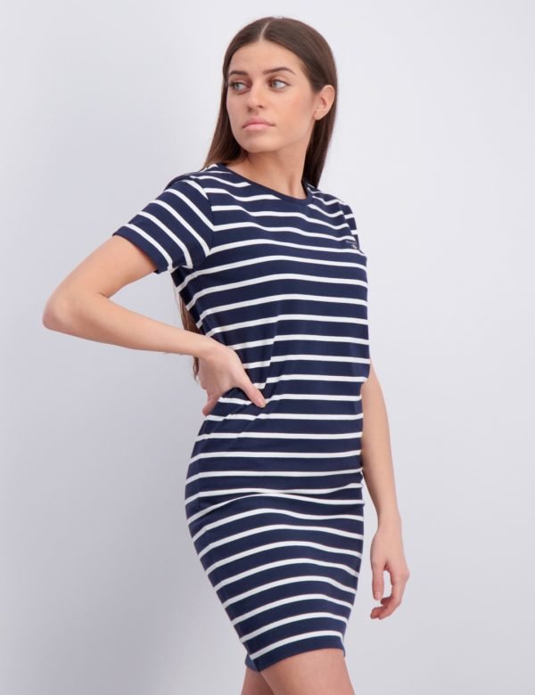 Gant Tg Breton Striped Jersey Dress Mekko Sininen