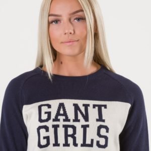 Gant Tg. Gant Girls Crew Sweater Neule Sininen