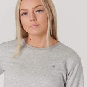 Gant The Original C Neck Sweat Neule Harmaa