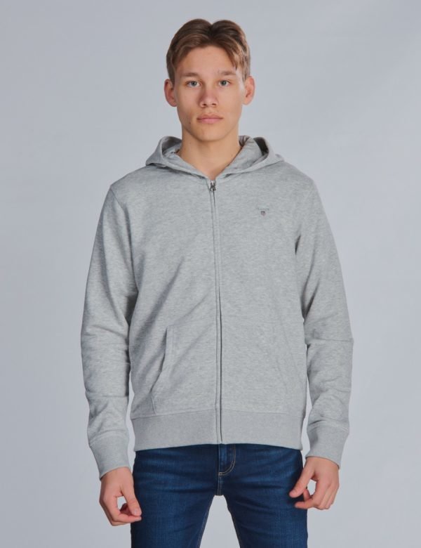 Gant The Original Full Zip Sweat Hoodie Huppari Harmaa