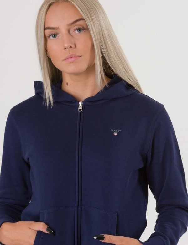 Gant The Original Full Zip Sweat Hoodie Huppari Sininen