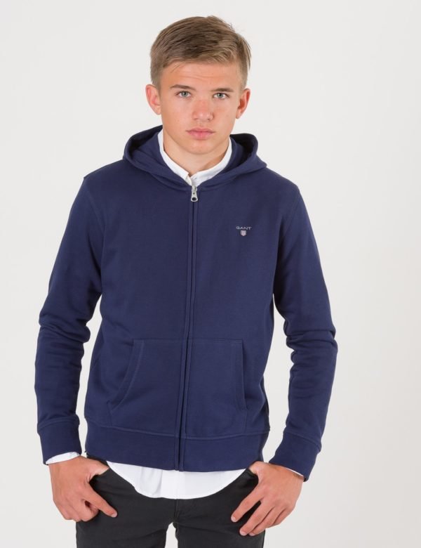 Gant The Original Full Zip Sweat Hoodie Huppari Sininen