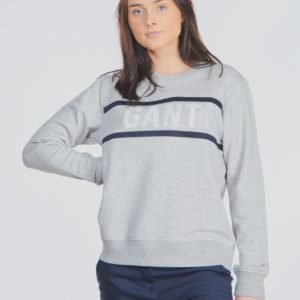 Gant Three Colors C Neck Sweat Neule Harmaa