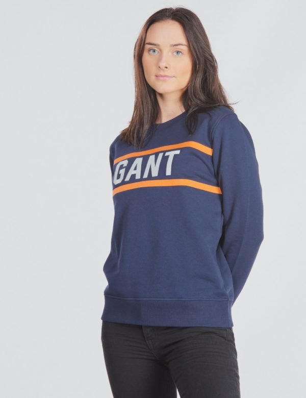 Gant Three Colors C Neck Sweat Neule Sininen