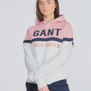 Gant Three Colors Sweat Hoodie Huppari Valkoinen