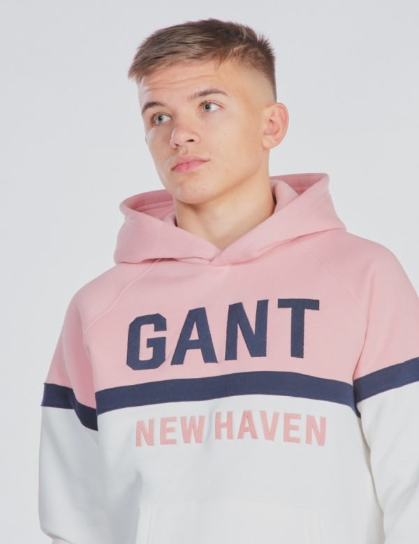 Gant Three Colors Sweat Hoodie Huppari Valkoinen