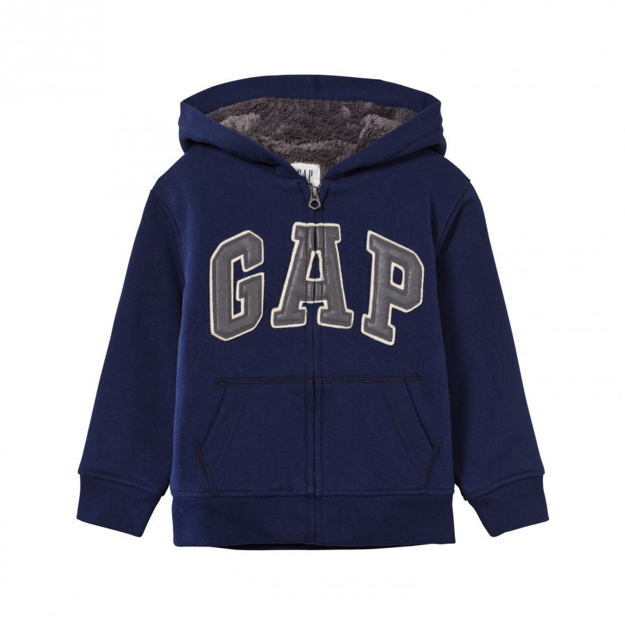 Gap Cozy Logo Zip Hoodie Elysian Blue Huppari