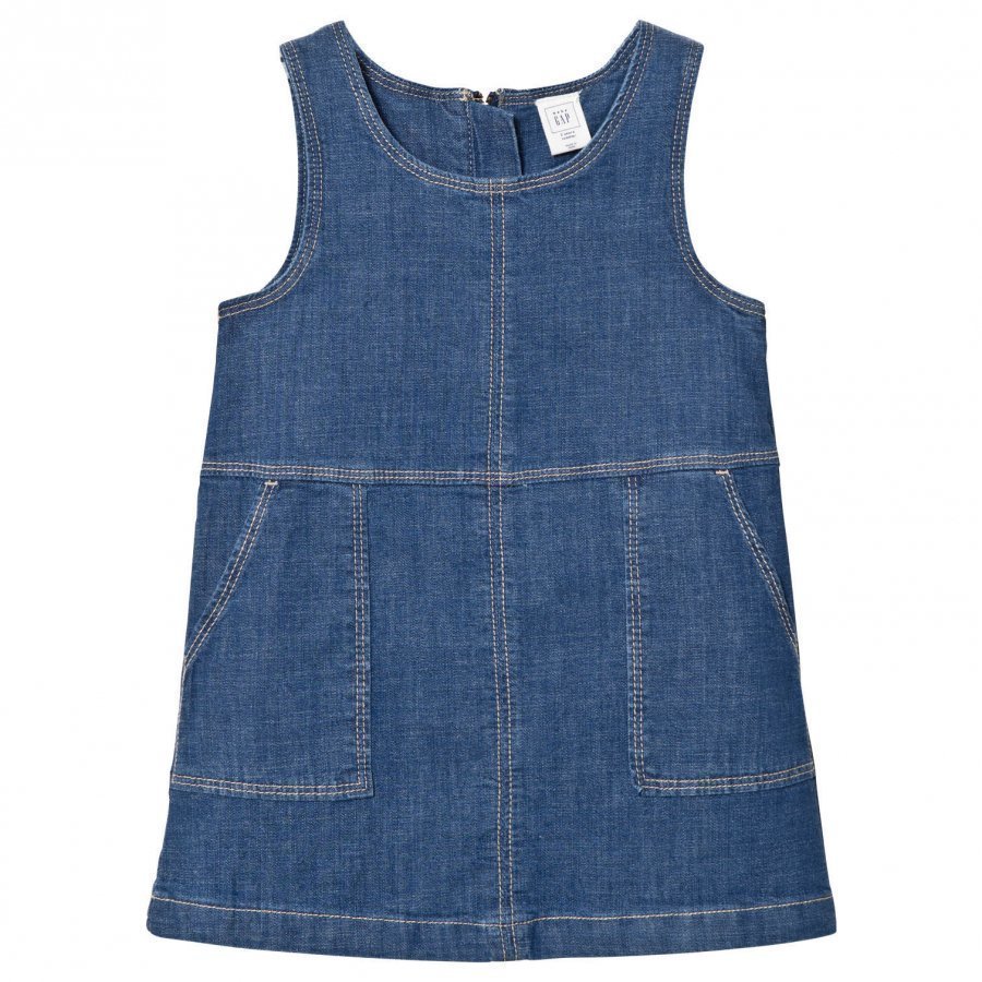 Gap Denim Jumper Medium Wash Mekko